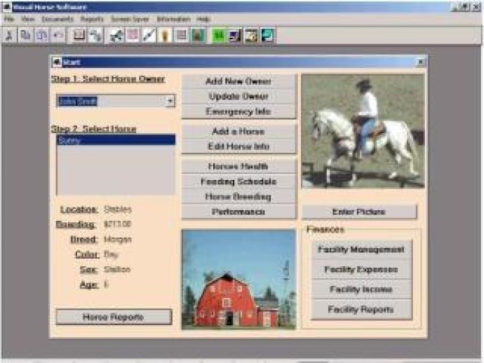 Visual Horse Software: Horse Manager
