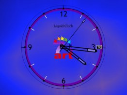 7art Liquid Clock ScreenSaver