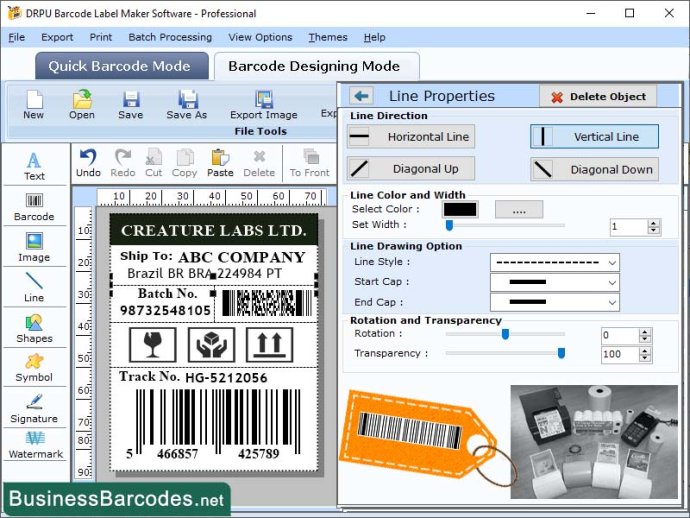 Label Barcoding Efficient Software
