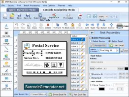 Barcode Generator for Post Office