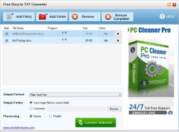 Free DocX to TXT Converter