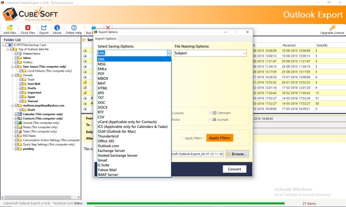 CubexSoft Outlook Export CubexSoft Outlook Export