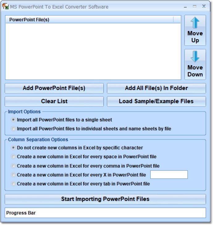 MS PowerPoint To Excel Converter Software