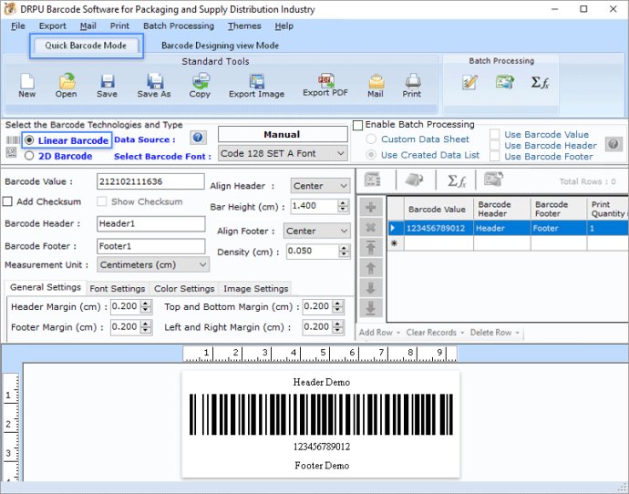 Packaging Barcode Label Maker Software