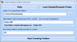 Create Multiple Folders Software