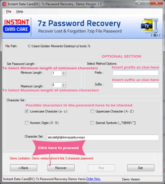 IDC 7z Password Recovery