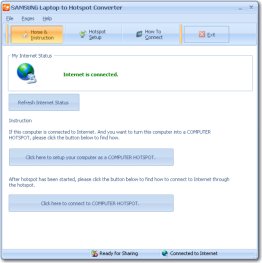 SAMSUNG Laptop to Hotspot Converter