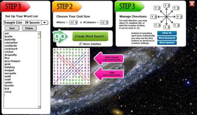 Wordsearch Activity Lab