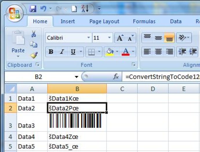 Code 128 Excel Barcode Add In