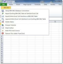 Excel IBM DB2 Import, Export & Convert Software