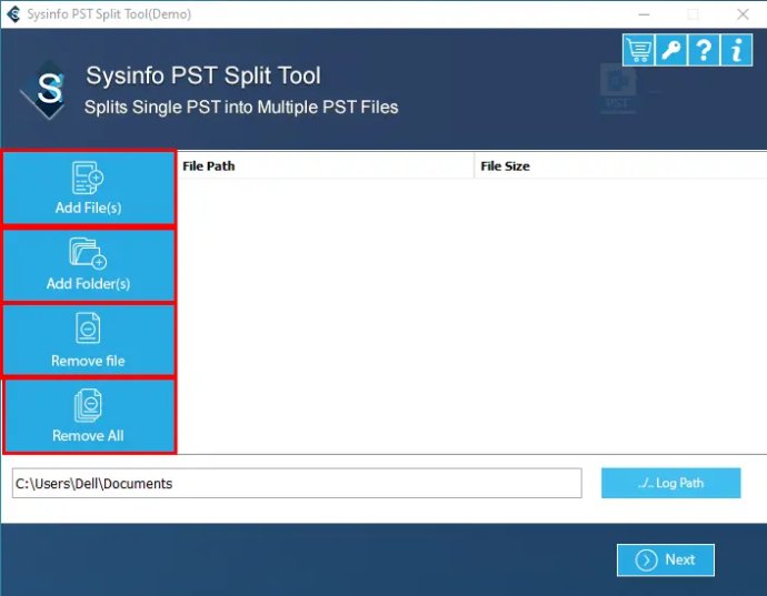 Outlook PST Splitter