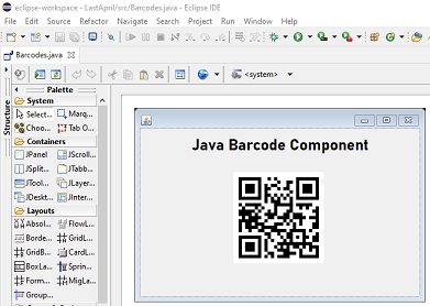Java QR Code 2D Barcode Generator