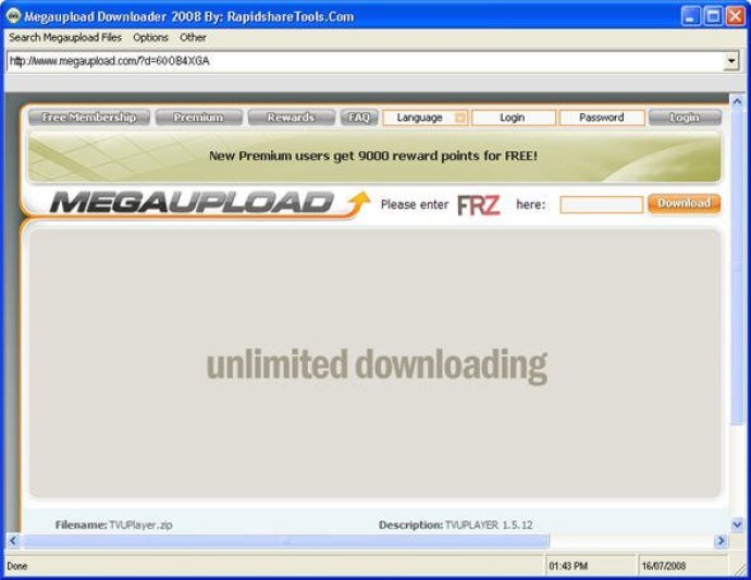 Megaupload Downloader