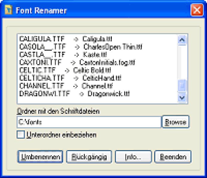 FontRenamer FontRenamer