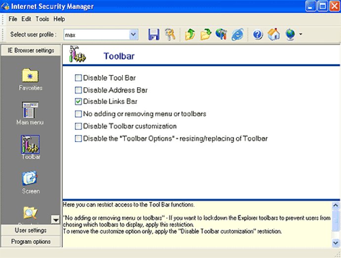 Internet Security Manager