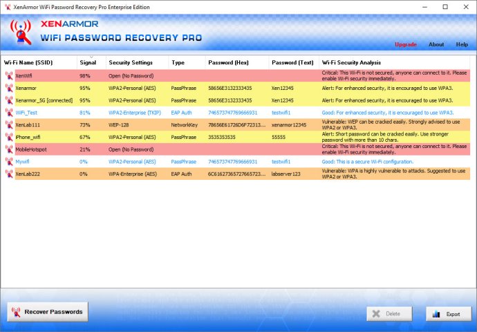 XenArmor WiFi Password Recovery Pro