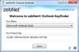 zebNet Outlook Keyfinder