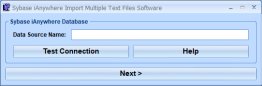 Sybase iAnywhere Import Multiple Text Files Software