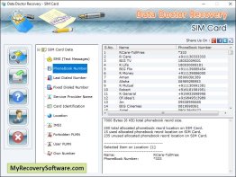 Recovery Software SIM Card