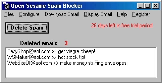 Open Sesame Spam Blocker
