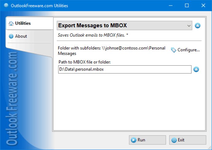 Export Messages to MBOX File
