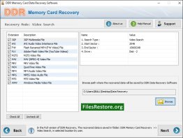 Memory Card File Restore