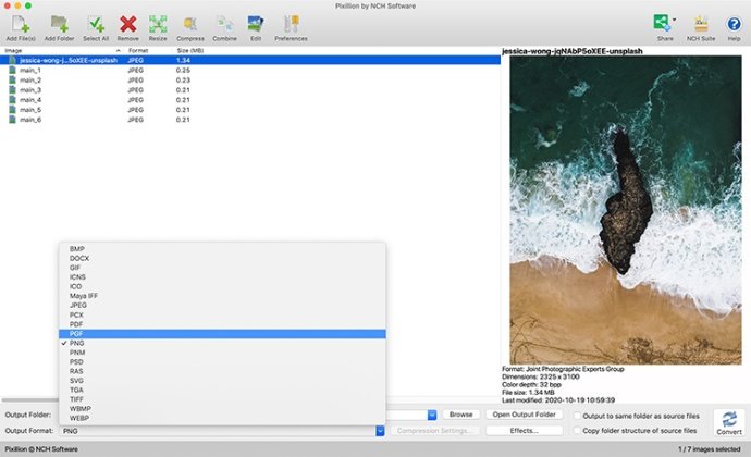Pixillion Image Converter Plus for Mac