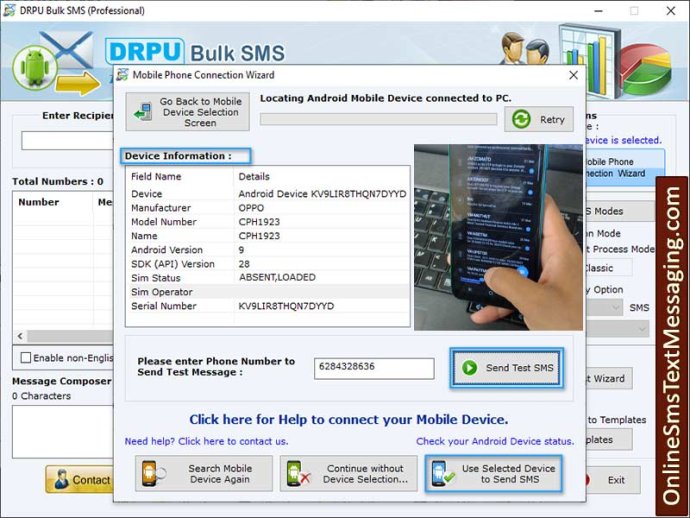 Contact for Online Text Messaging Contact for Online Text Messaging