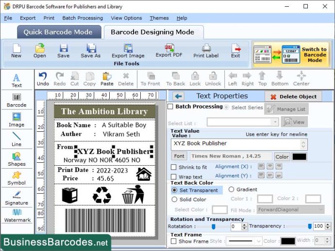 Download Publisher Barcode Maker