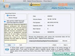 Digital Picture Recovery Application