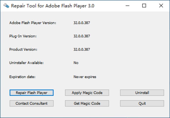Repair Tool for Adobe Flash Player