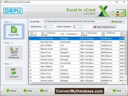 Excel to vCard