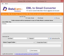 Datavare EML to Gmail Importer