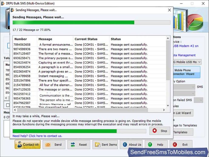 GSM Mobile Text Messaging Software