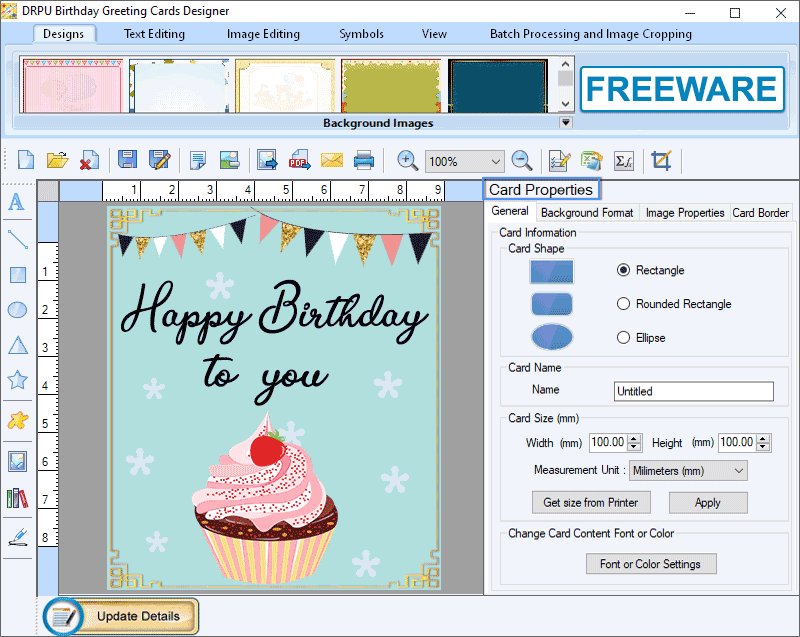 Freeware Birthday Greeting Cards Maker - Download & Review