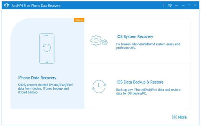 AnyMP4 Free iPhone Data Recovery