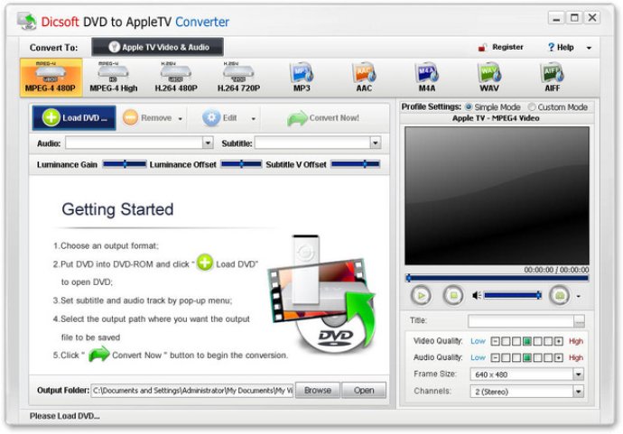 Dicsoft DVD to Apple TV Converter