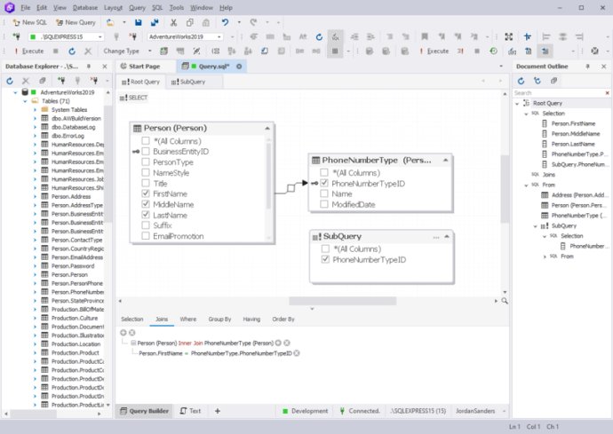 dbForge Query Builder for SQL Server