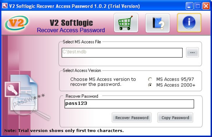 MS Access MDB Password Recovery