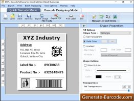 Industrial Barcode Label Creator