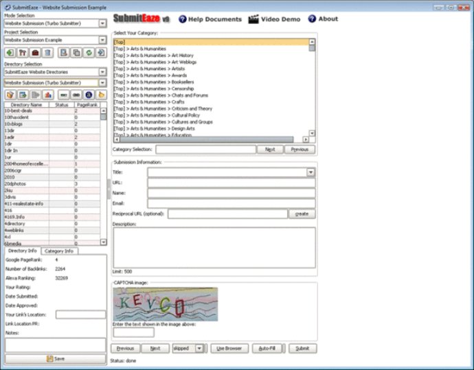 SubmitEaze - Directory Submisison Software
