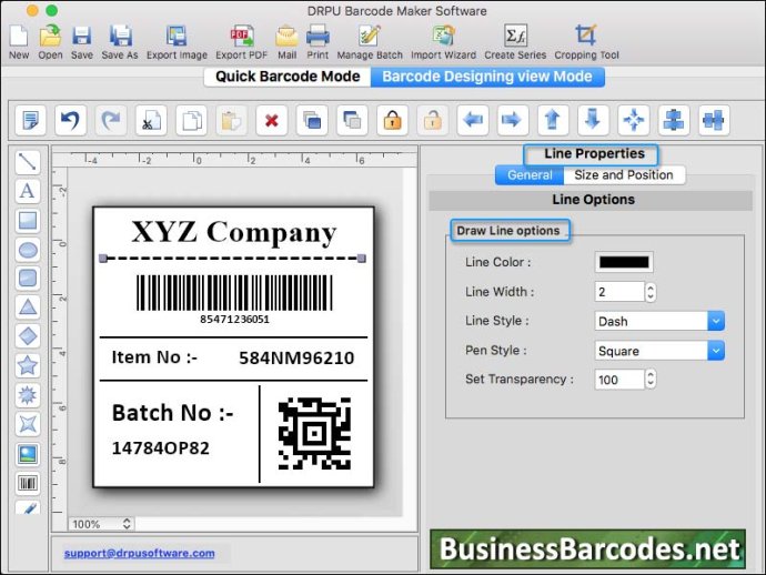 Mac Barcode Label Customizing Tool