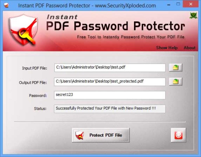 Instant PDF Password Protector