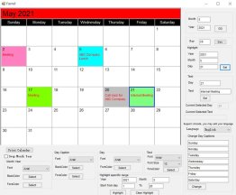 VISCOM Calendar SDK ActiveX Control