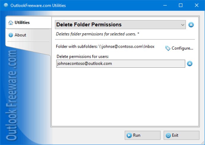Delete Folder Permissions for Outlook