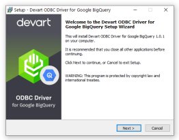 Google BigQuery ODBC Driver by Devart
