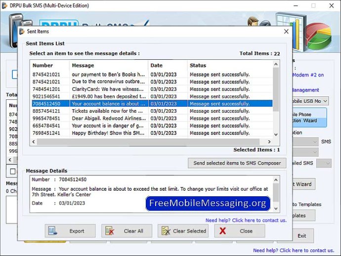 GSM Mobile Messaging Software Tool