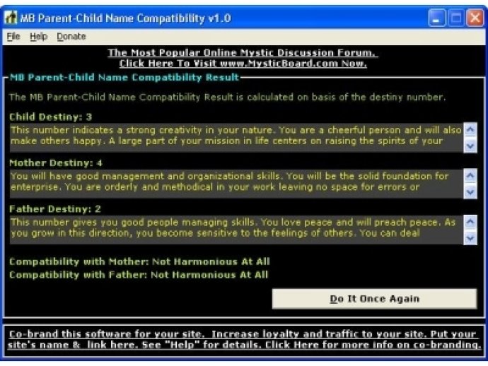MB Parent-Child Name Compatibility