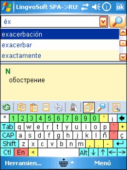 LingvoSoft Talking Dictionary Spanish <-> Russian for Pocket PC