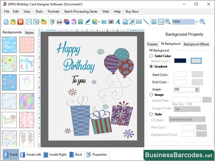 Windows Birthday Card Software